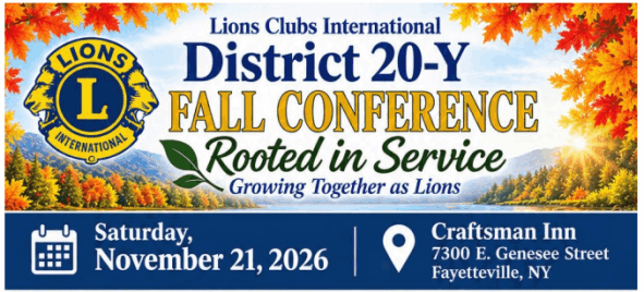 2026 District 20Y Fall Conference
